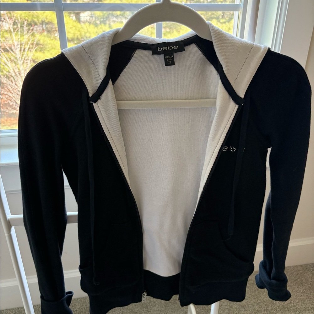 Bebe Zip-Up Hoodie and Cropped Pants Set - Picture 5 of 8